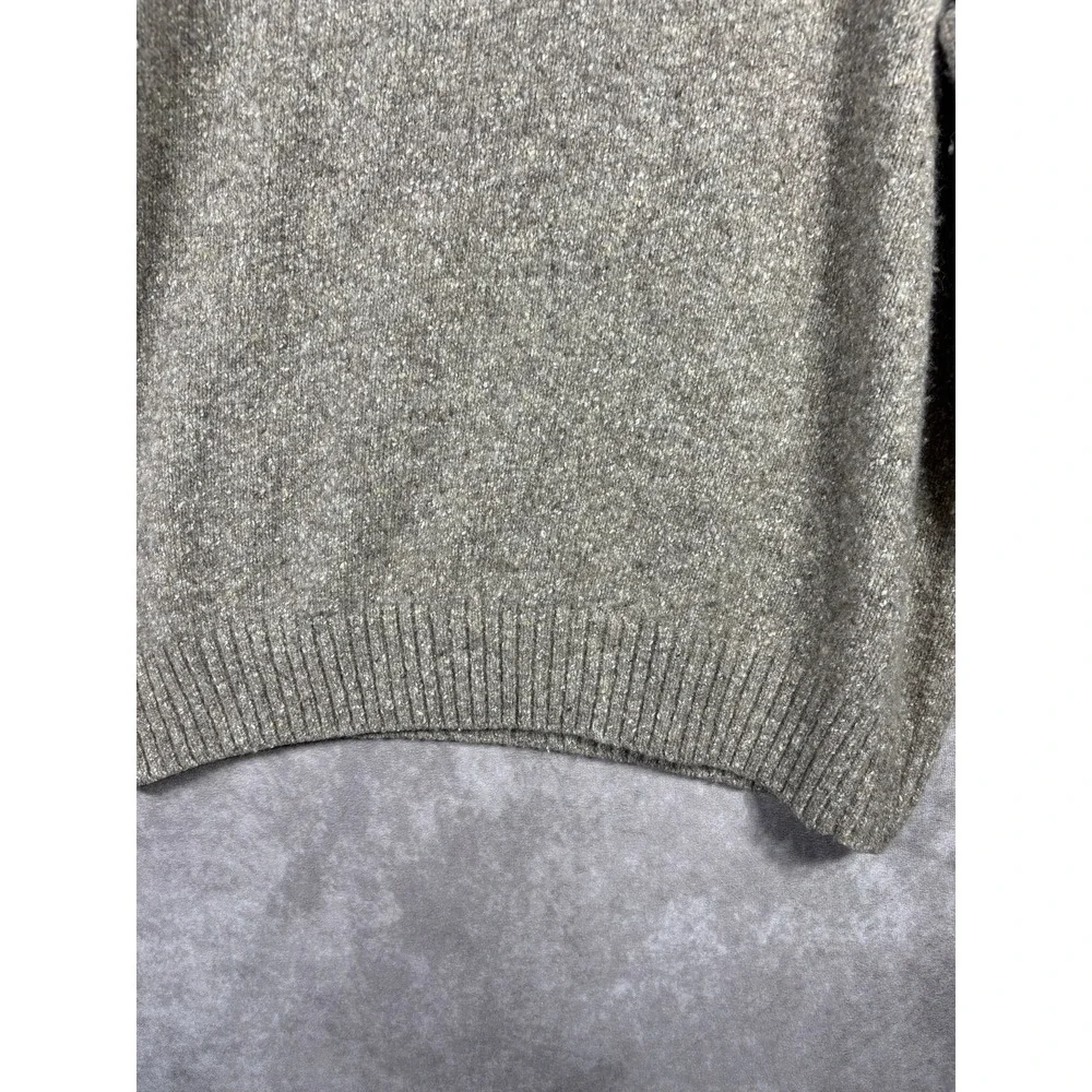 Polo Ralph Lauren Sweater Men XL Beige Speckled Wool Mockneck Button Pullover